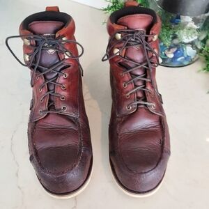 Men's Rich Brown Leather Work Boots by Irish Setter